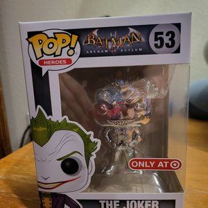 Batman Arkham Asylum The Joker (Silver) Target Exclusive Funko Pop
